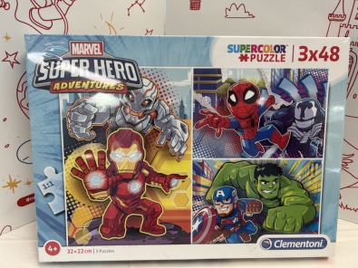 Puzzle Super Hero Marvel 3x48 Mai Usato  
