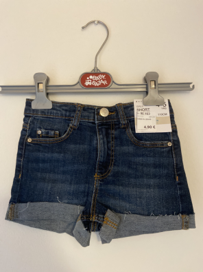 Shorts Bimba 4/5 Anni In Jeans Primark NUOVI  