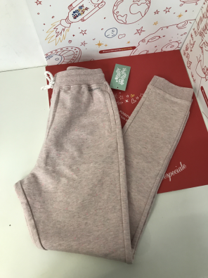 Pantalone Tuta Bimba Rosa/grigio 12 Anni Okaidi Nuovo Con Cartellino  