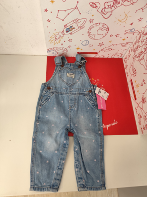 Salopette Bimba Jeans 12 Mesi Oshkosh Nuova Con Cartellino  