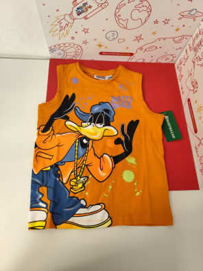 Maglia Bimbo Arancione 5/6 Anni Looney Tunes Disney  