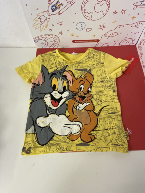 Maglia Bimbo Gialla Tom & Jerry 24/30 Mesi   
