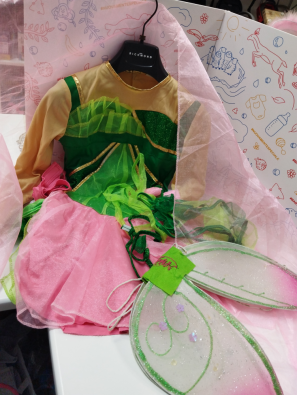 Costume Carnevale 7/9 Anni Winx Verde E Rosa  