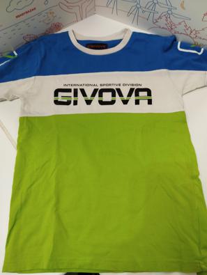 T-shirt Bimbo 10 Anni Givova Azzurro Verde   