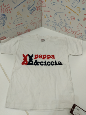 T-shirt Bimba 6 Anni Bianca Pappa&ciccia  