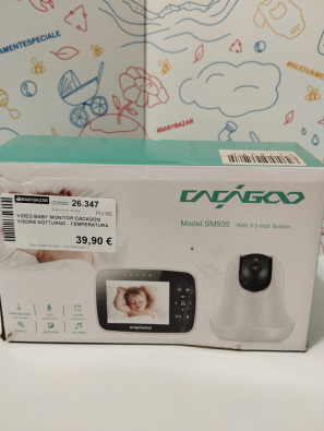 Video Baby Monitor Cacagoo Visore Notturno - Temperatura  