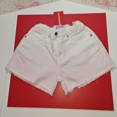 Shorts Bimba 7/8 Anni Bianchi Jeans  