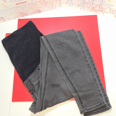 Pantaloni Premaman Tg 38 Jeans Grigie  