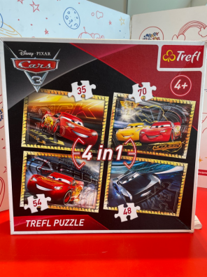 Gioco Puzzle Disney Cars 4 In 1 4+   