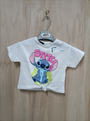 T-shirt Zara Stitch18/24m F Bianca  