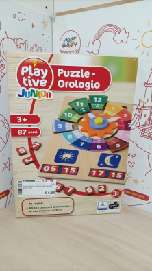 Gioco Puzzle Orologio Legno Play Tive  