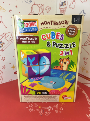 Gioco Puzzle E Cubi Montessori Nuovo  