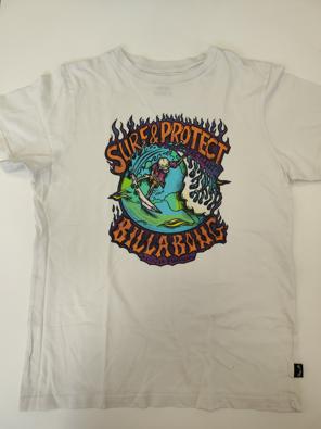 T-shirt Billabong 12a Bimbo Bianca Stampa Surf&Project