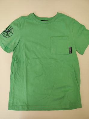 T-shirt Original Marines 9/10a Bimba Verde Stampa Dietro