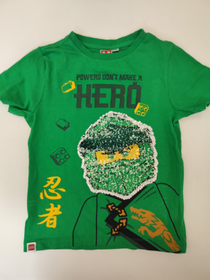 T-shirt Lego Ninjago 4/5a Bimbo Verde Con Girabrilla