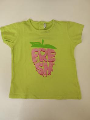 T-shirt Idexè 24m Bimba Verde Stampa Fresh