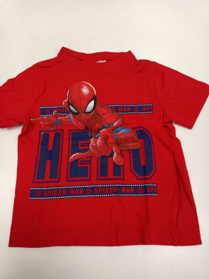 T-shirt Spider Man 3a Bimbo  Rosso Stampa Logo