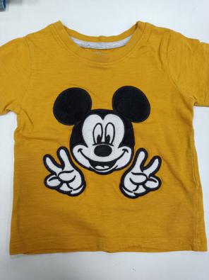 T-shirt Primark Disney 9/12m Bimbo Gialla Stampa Mickey