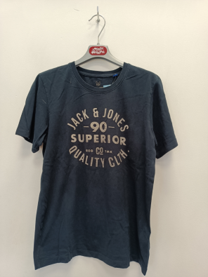 T-shirt Jack And Jones 14a Ragazzo Blu Stampa Superior