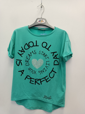 T-shirt Liu Jo 10a Bimba Cm 140 Verde Smeraldo