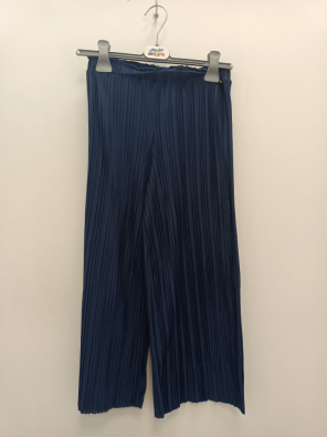Pantalone Morbido Calliope 12/13a Bimba Cm.152/158 Pieghe Blu
