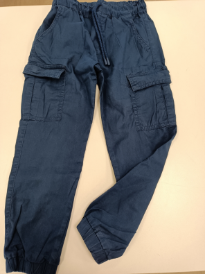 Pantalone Chicco 6a Bimbo Cm.116 Cotone Leggero Blu