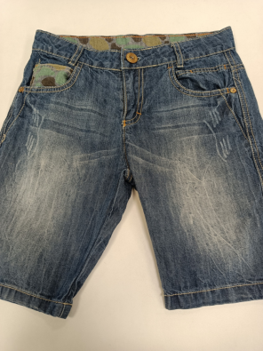 Bermuda Brums 10a Bimbo Tela Blu Taglio Jeans