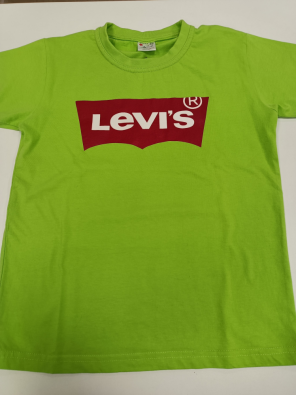 T-shirt Levi's 10a Bimbo Verde Stampa Levis