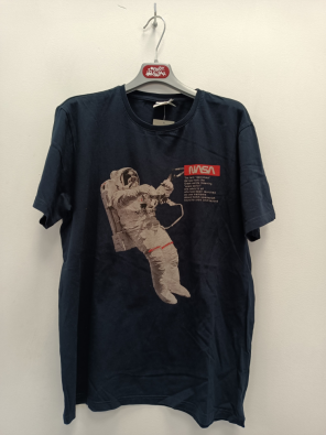 T-shirt Nasa 13/14a Ragazzo Blu Stampa Astronauta