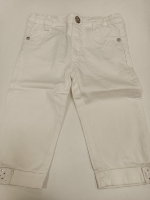Pinocchietto Ovs 30m Bimba Cm 98 Bianco Taglio Jeans