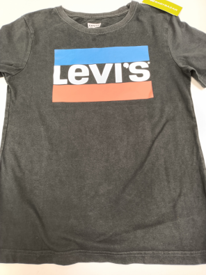 T-shirt Levi's 12a Bimbo Blu Scuro Stampa Logo
